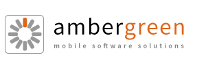 logo of the mobile and web software development company ambergreen sl